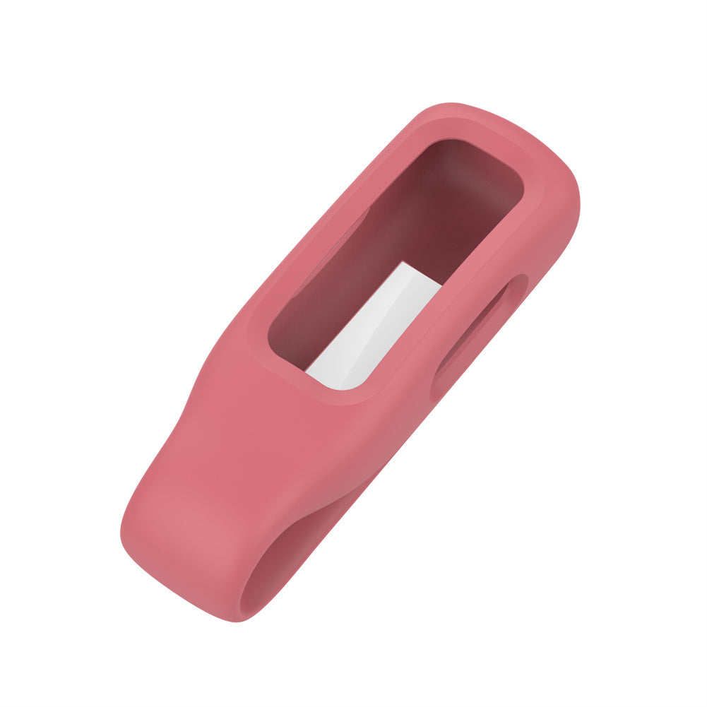 Silicone Protective Case Skin Clip Steel Clip Protector Holder Watch Cover Compatible For Fitbit Inspire3 black