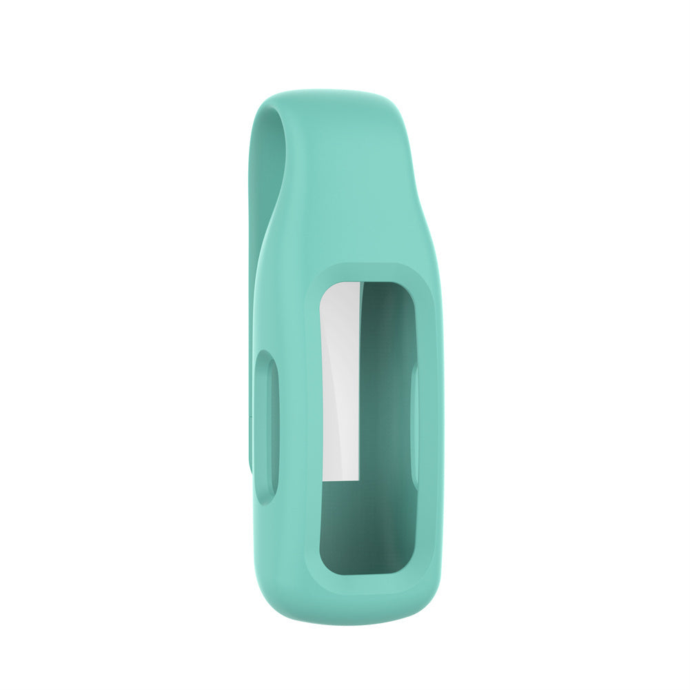 Silicone Protective Case Skin Clip Steel Clip Protector Holder Watch Cover Compatible For Fitbit Inspire3 black