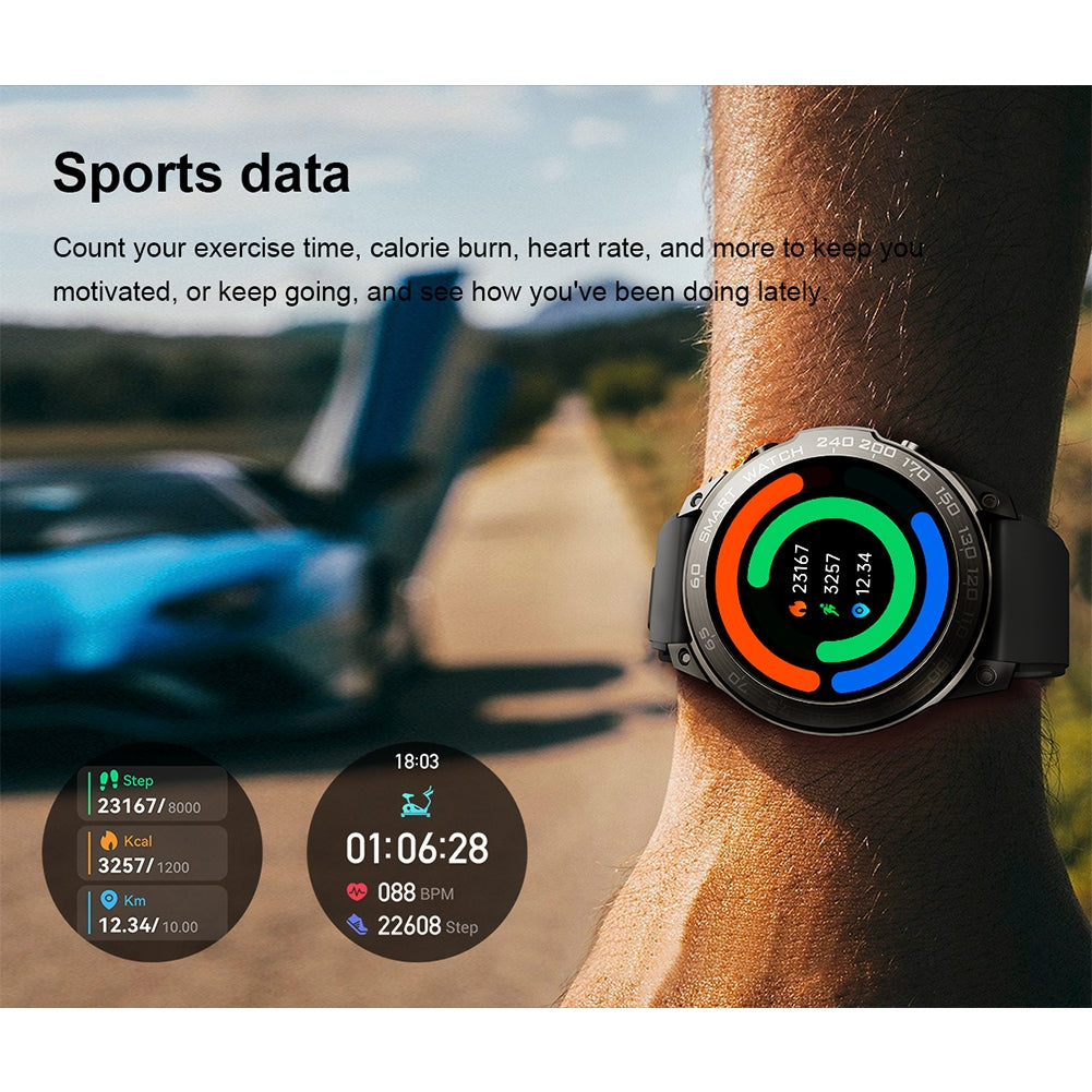 Dm50 Smart Watch Amoled Hd 1.4-inch Large Screen Bluetooth Call Heart Rate Blood Oxygen Monitor Smartwatch Green