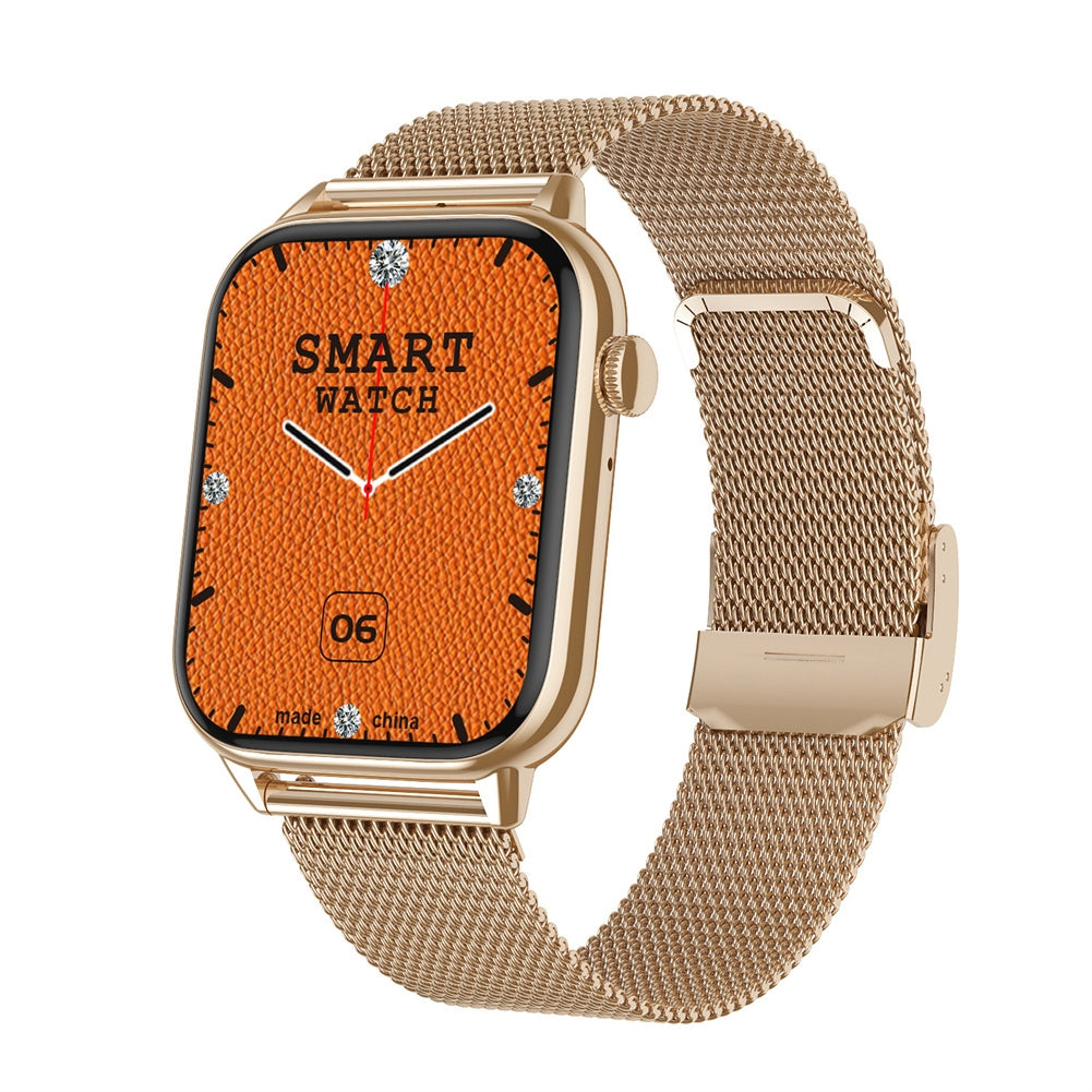 Hd11 Smart Watch Bluetooth Call Smart Ai Heart Rate Blood Pressure Monitoring Watch Silver Shell + Gray Silicone