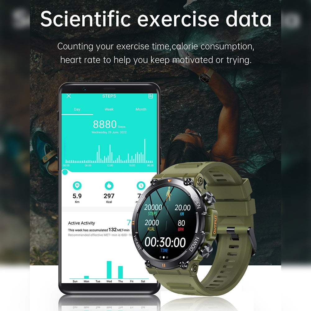 K56pro Smart Watch Bluetooth Call Music Playing Heart Rate Blood Pressure Monitoring Sports Bracelet Black
