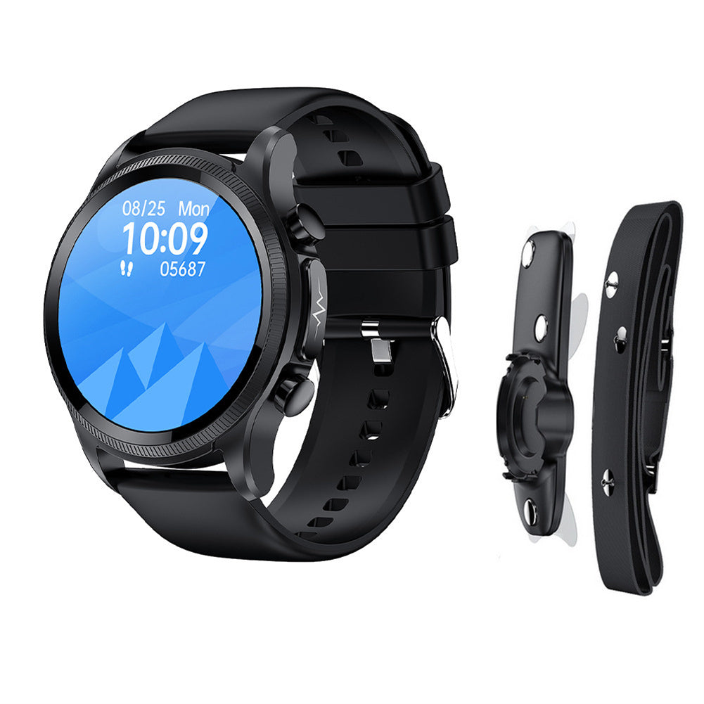 E400 Smart Watch Full Touch Screen Ecg Ppg Blood Oxygen Monitoring Ip68 Waterproof Smartwatch Blue Belt