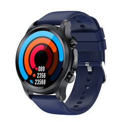 E400 Smart Watch Full Touch Screen Ecg Ppg Blood Oxygen Monitoring Ip68 Waterproof Smartwatch Blue Belt