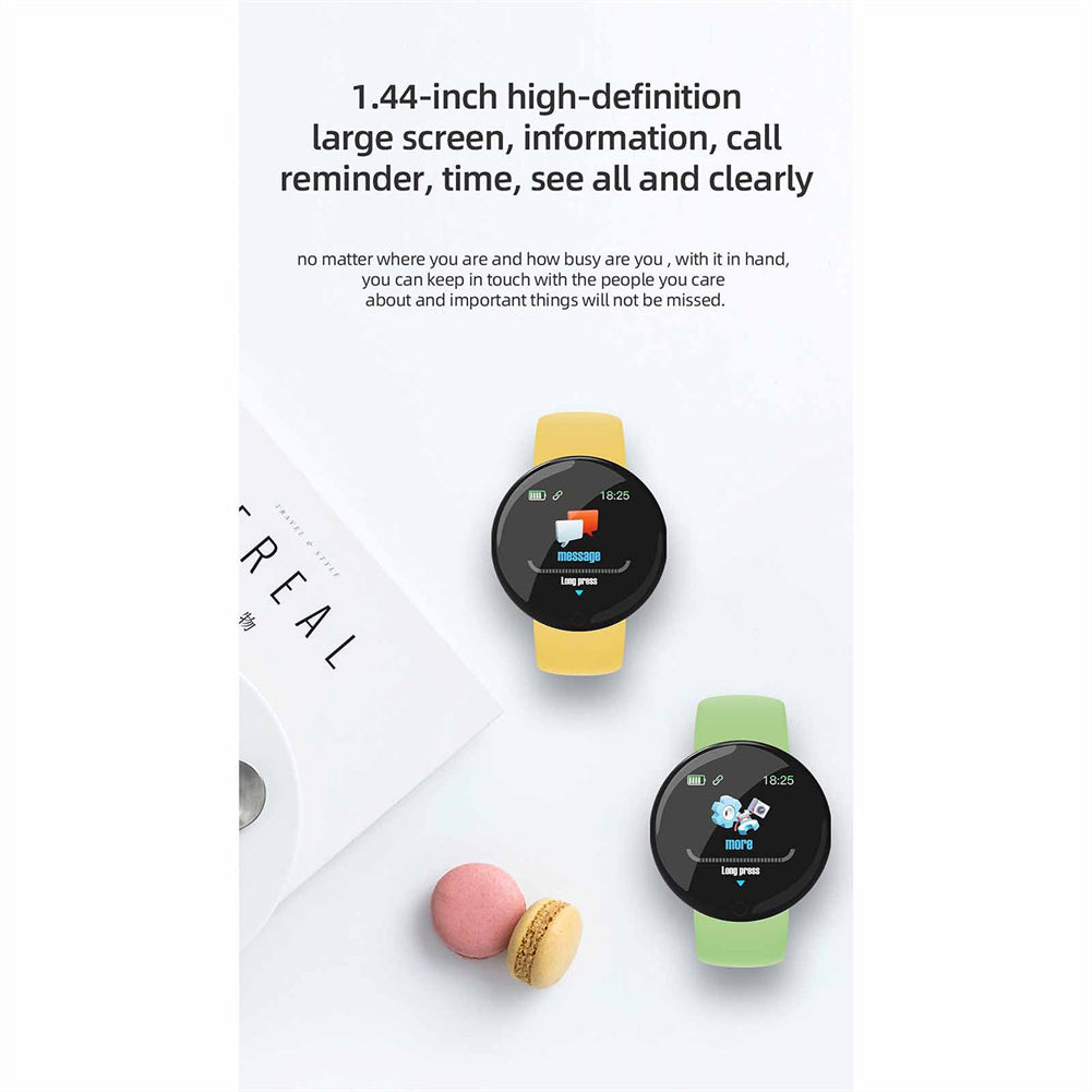 D18s Smart Watch 1.44 Inch Screen 90mah Battery Bluetooth 4.0 Sleep Monitor Fitness Bracelet green