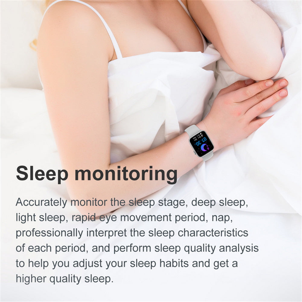 X8 Smart Watch 1.55 Inch Full Touch Screen Bluetooth Heart Rate Monitor Smartwatch for iOS Android Pink