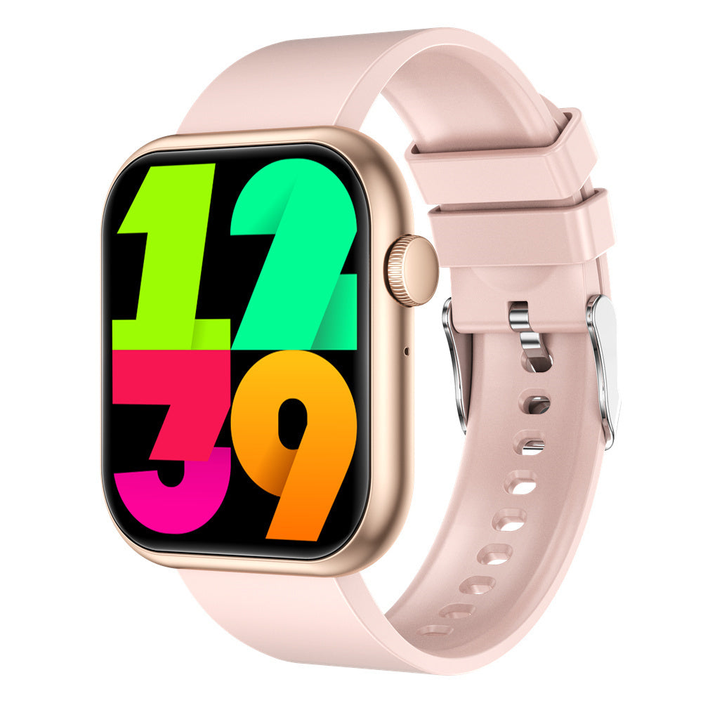 Smart Watch Monitoring Blood Pressure Body Temperature Heart Rate Health Detection Black
