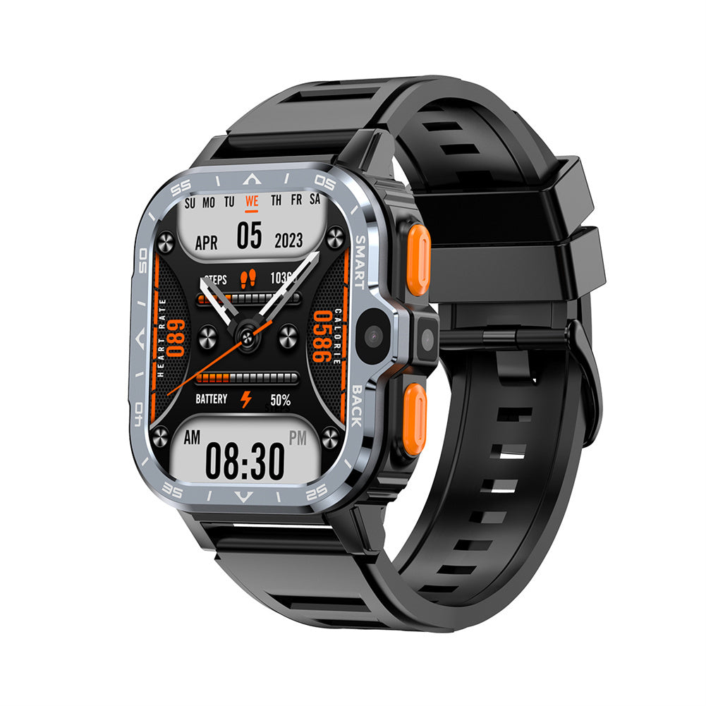 PGD Watch Smart Watch 2.03 Inch Screen Wifi Video Calls Watches for Android Phones with Heart Rate Monitor Black 16gb