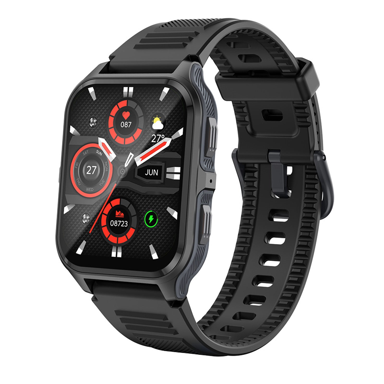 P73 Smart Watch 1.83 Inch Screen Fitness Smartwatch Heart Rate Blood Oxygen Monitor Waterproof Watch Orange