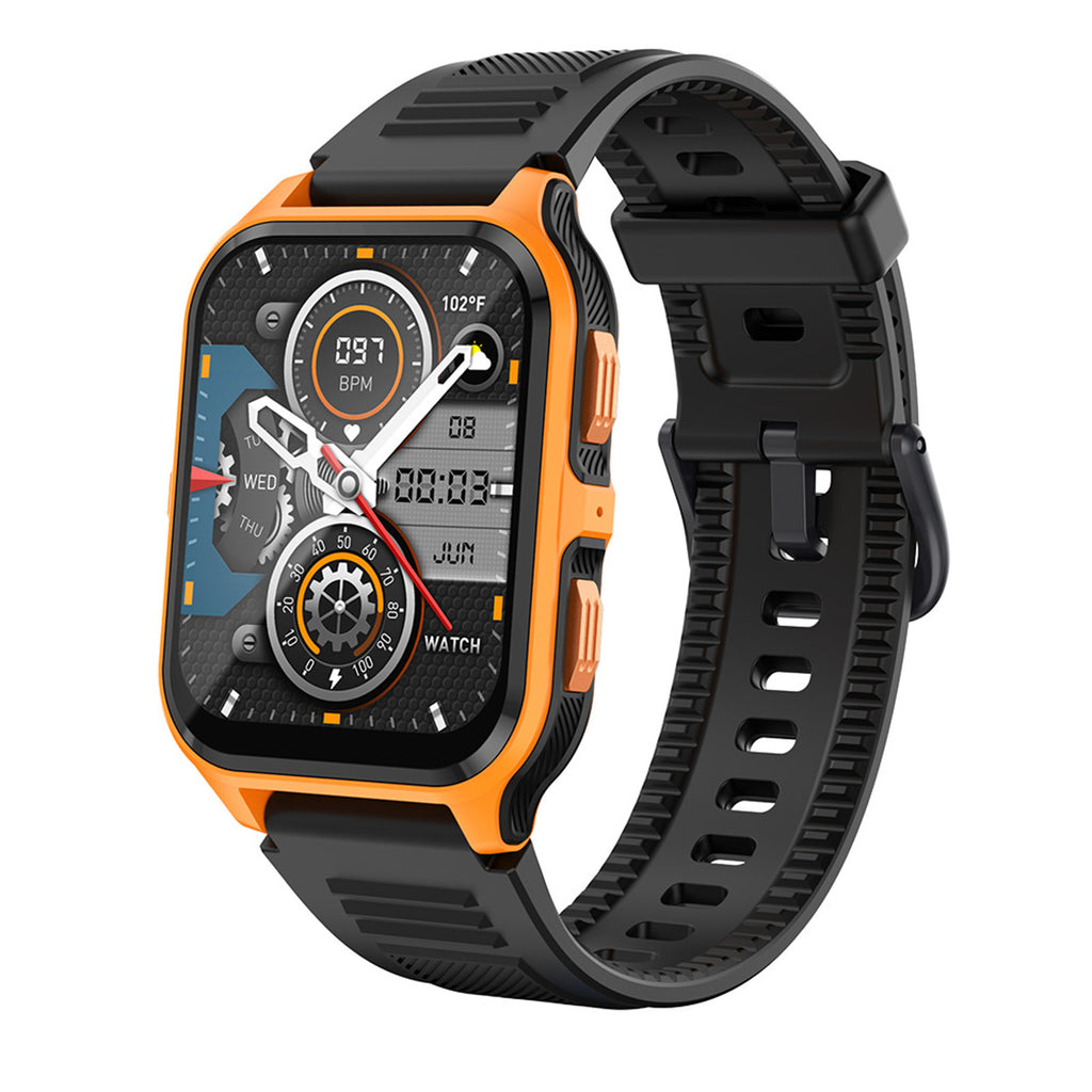 P73 Smart Watch 1.83 Inch Screen Fitness Smartwatch Heart Rate Blood Oxygen Monitor Waterproof Watch Orange