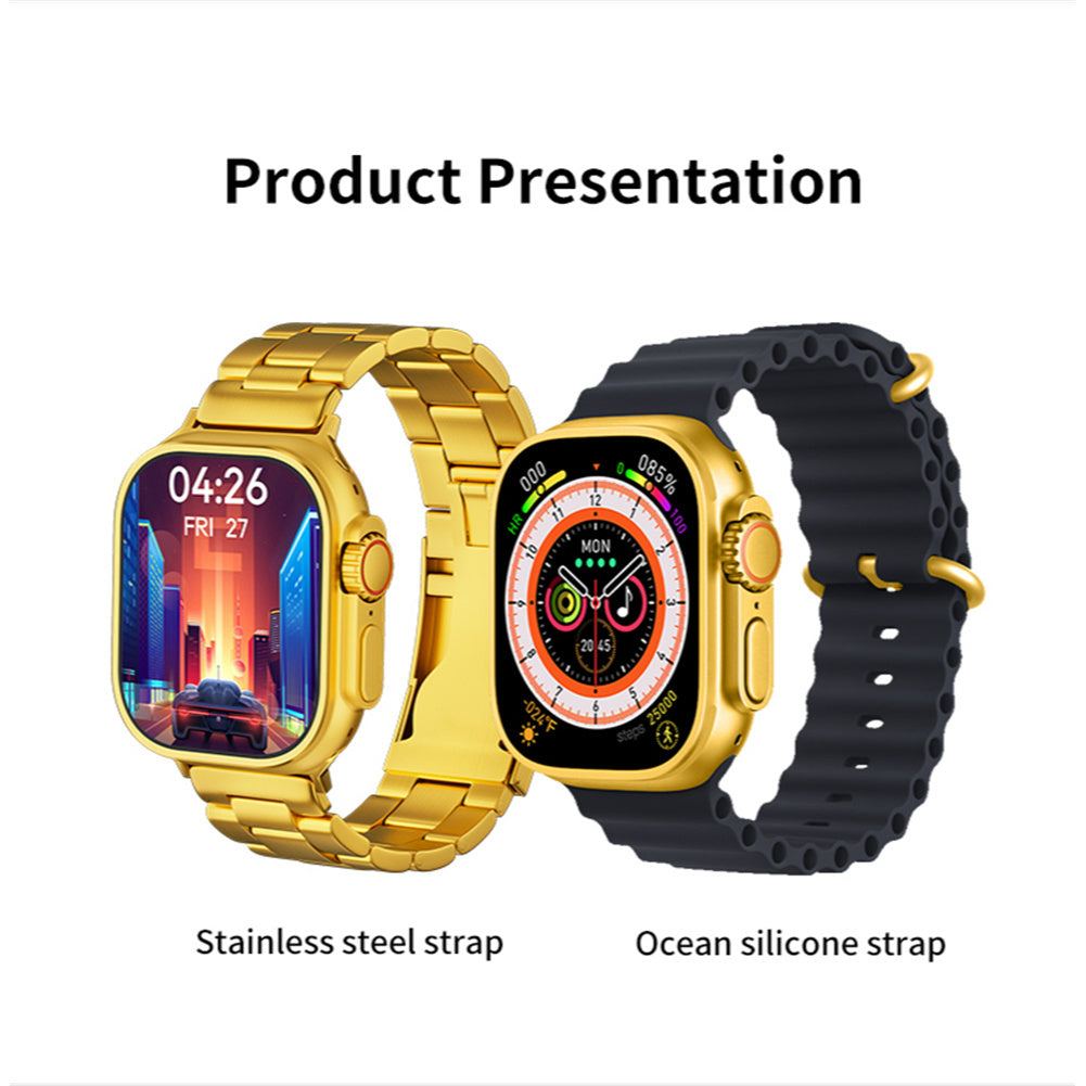 Smart Watch Answer/Make Calls 2.15" Fitness Tracker Smartwatch IP67 Waterproof Watches Heart Rate Sleep Monitor grey