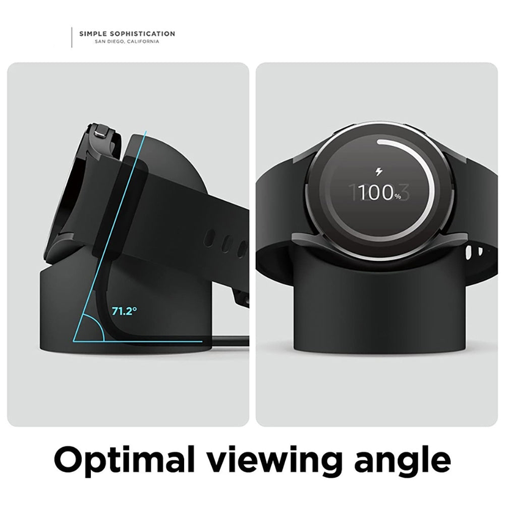 Smart Watch Charger Adapter Lightweight Charging Cable Wireless Charging Bracket Portable Watch Charger Compatible For Galaxy Watch 6 5 4 3 Smart Watches 39.37Inches/100CM Length PD white