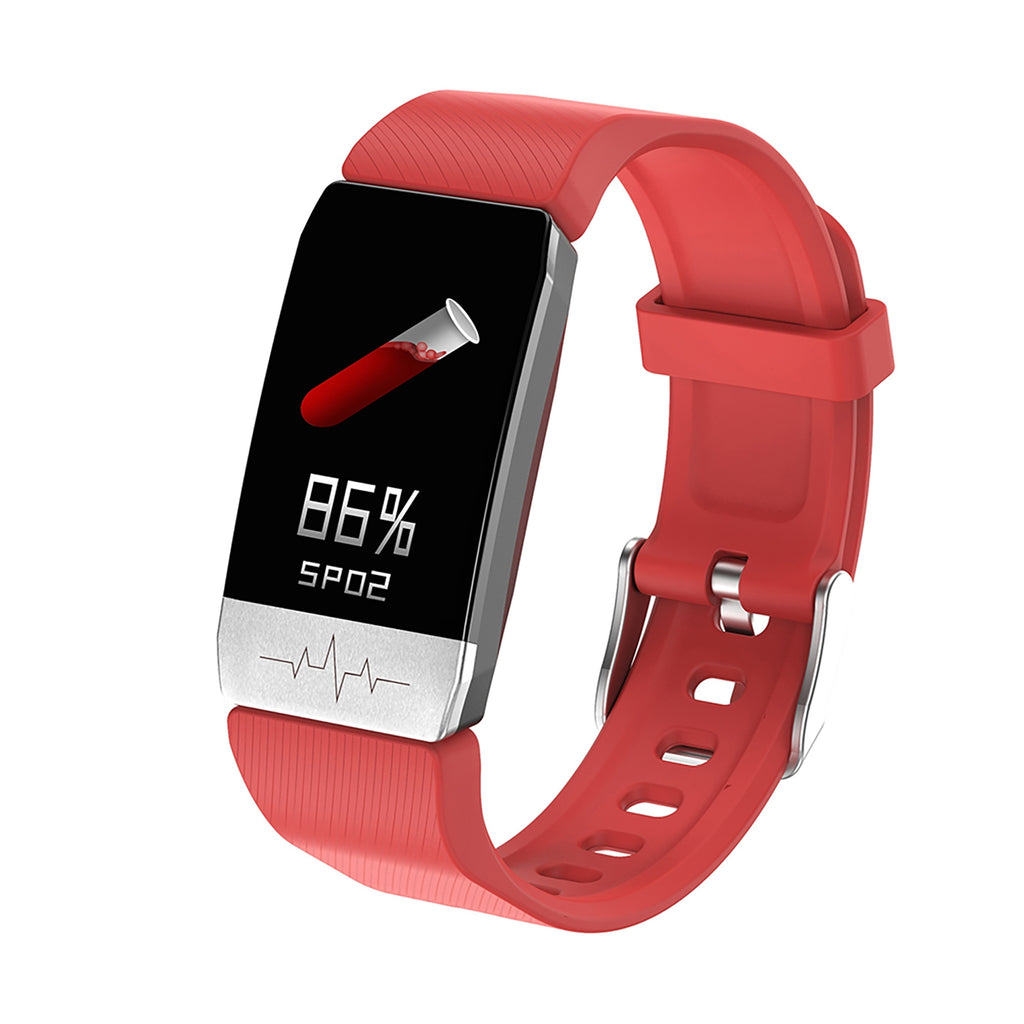 T1S 1.14 inch Smart Watch Health Monitoring Heart Rate Blood Pressure Blood Oxygen Monitor Activity Trackers Red