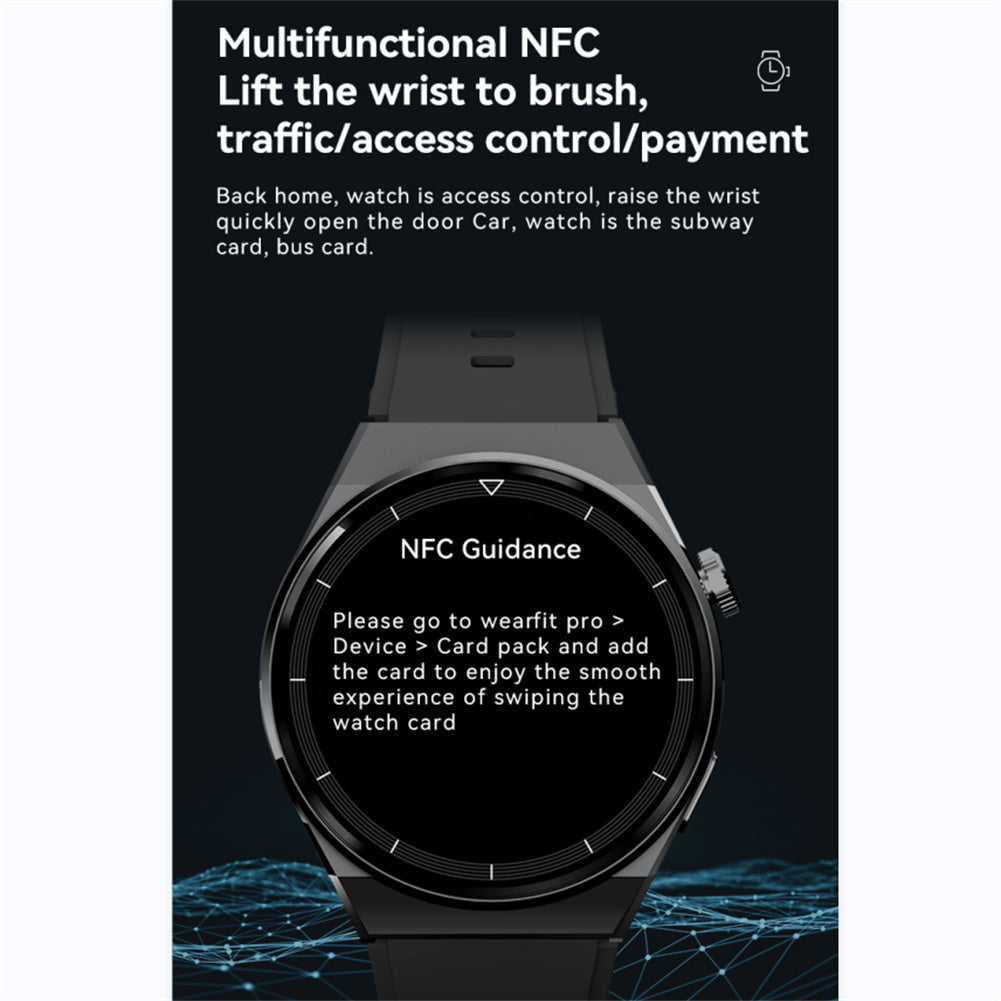 W03pro 1.32 inch Smart Watches Answer/Make Call Waterproof Heart Rate Sleeping Blood Oxygen Blood Pressure Monitor Black