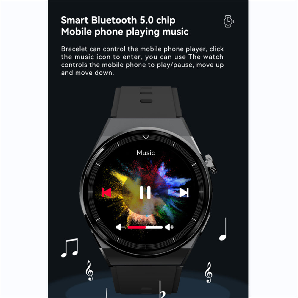 W03pro 1.32 inch Smart Watches Answer/Make Call Waterproof Heart Rate Sleeping Blood Oxygen Blood Pressure Monitor Black