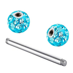 Metal color: BRASS PLATED, Main Stone Color: WHITE - 16g 1.2mm Coated Crystal Steel Ear Stud Tragus Helix Cartilage 3/4/5mm CZ Ball 6/8/10/12/14mm Bar Barbell Piercing