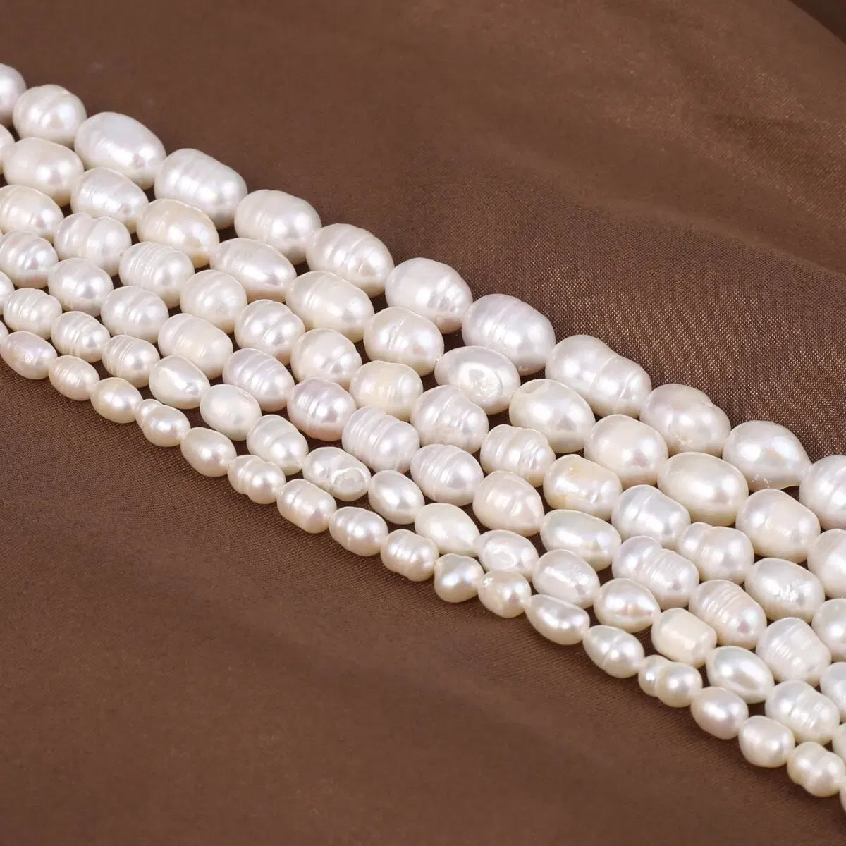 Color: WHITE, Item Diameter: 3mm - Rice Beads A Quality Natural Freshwater Pearls 5-6mm Loose Spacer Beads for Jewelry Making Supplies DIY Women Necklace Bracelet