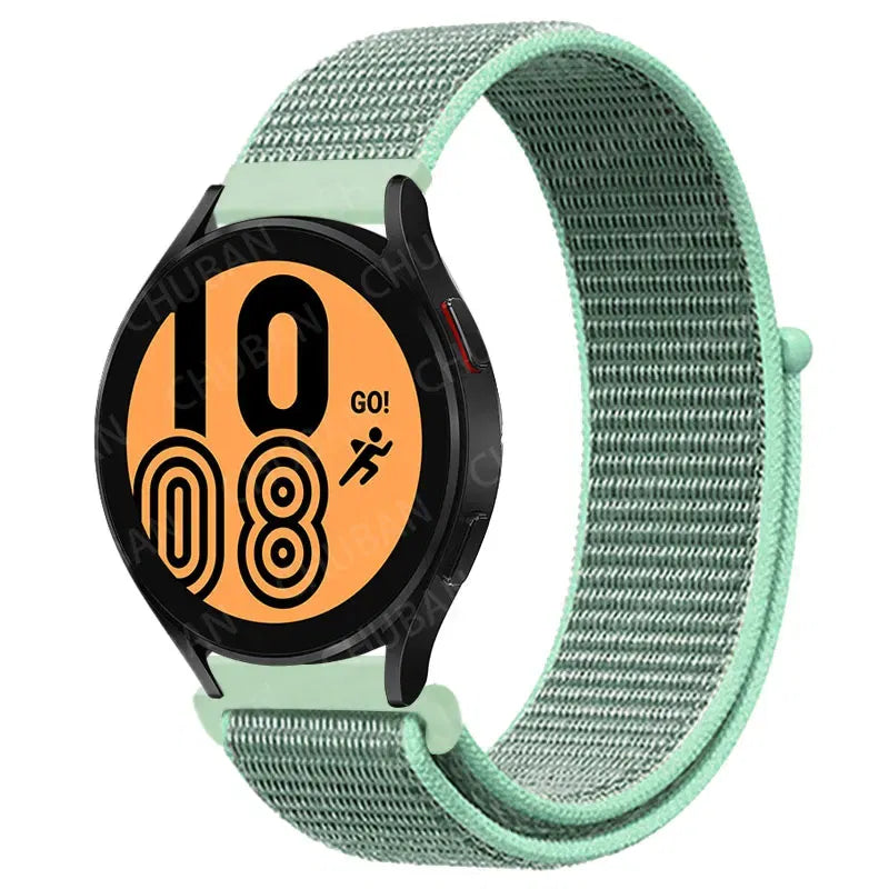 Band Color: silver white, Band Width: 20mm - 20mm/22mm nylon Band