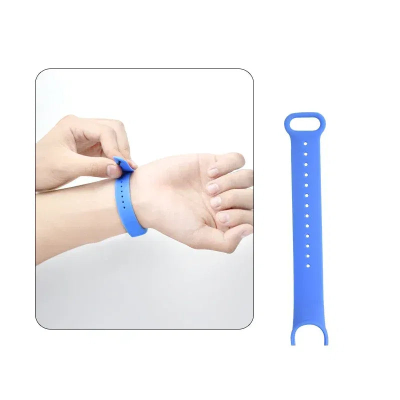 Band Color: Beige, Band Width: 22mm, Ships From: CHINA - Silicone Watch Strap For Xiaomi Mi Band 7 6 5 4 3 Wristband Bracelet Wrist Straps MiBand 3/4 band5 band6 Smartwatch Accessories