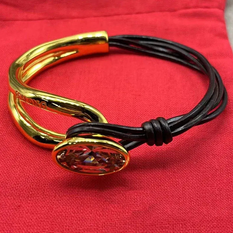 Metal Color: Imitation Rhodium Plated - gift of New Hot Spanish jewelry lightweight luxury jewelry bracelet ladies party exquisite accessories high-quality gifts