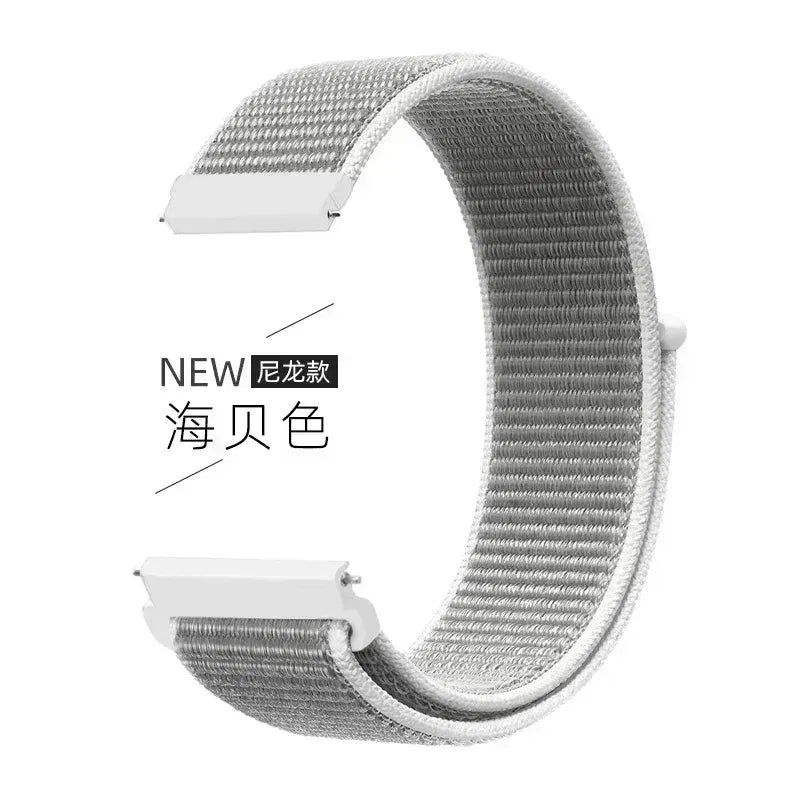 Band Color: GREEN BLUE, Band Width: 24mm - Nylon Loop Strap for Huawei Watch GT 5 Pro 46mm Smartwatch Replacment Bracelet Sport Watchband Correa for Huawei GT5 Watch Band