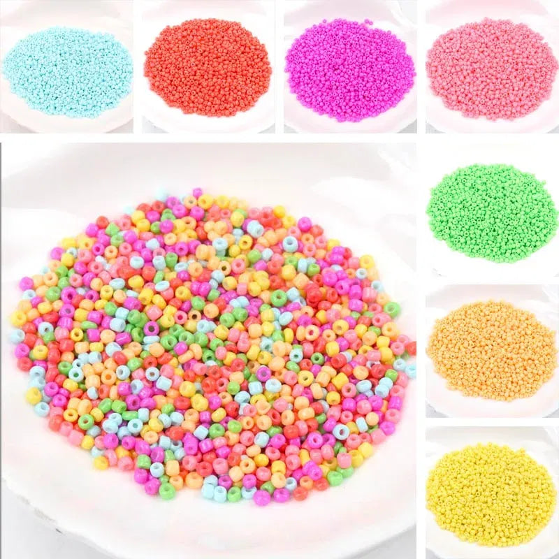 Color: Clear, Item Diameter: 4mm - Gold and Silver Color 2mm 3mm 4mm Crystal Glass Spacer beads,Czech Seed Beads For Jewelry Handmade DIY BLUV03X