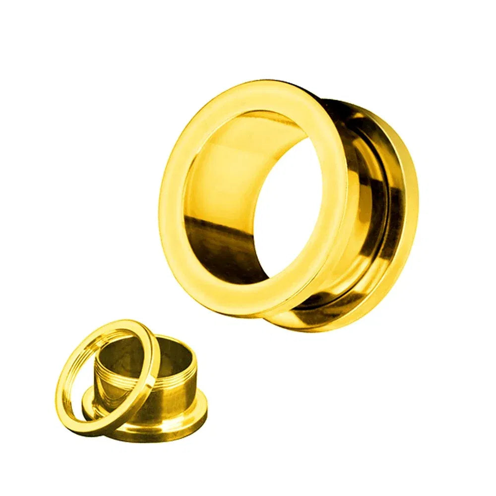 Metal color: Imitation Rhodium Plated, Main Stone Color: Red - 2PCS Multi Color Steel Screw Fit Tunnel Ear Plug Stretcher Gauge 3-25mm Ear Lobe Tunnel Expander