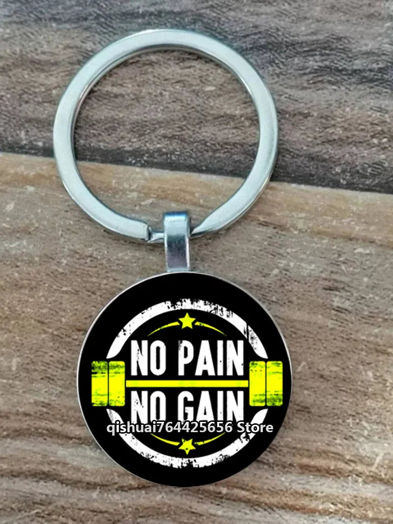 Color: Rose Red - Gym Keyring Keychain Suitable For Bodybuilding Athletes Heavy Men Boys Bodybuilding Sports Unisex Men Tactical Rock Keyring Keyc