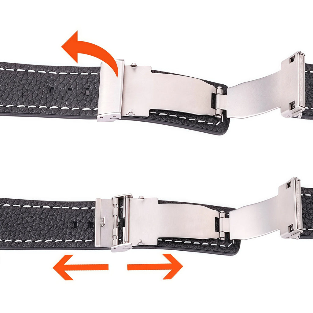 Band Color: BROWN, Band Width: 10mm - Soft Genuine Leather Smart Watch Band 18 20 22 24mm Women Men Cowhide Strap Brown Black Quick Release Watchband Bracelet