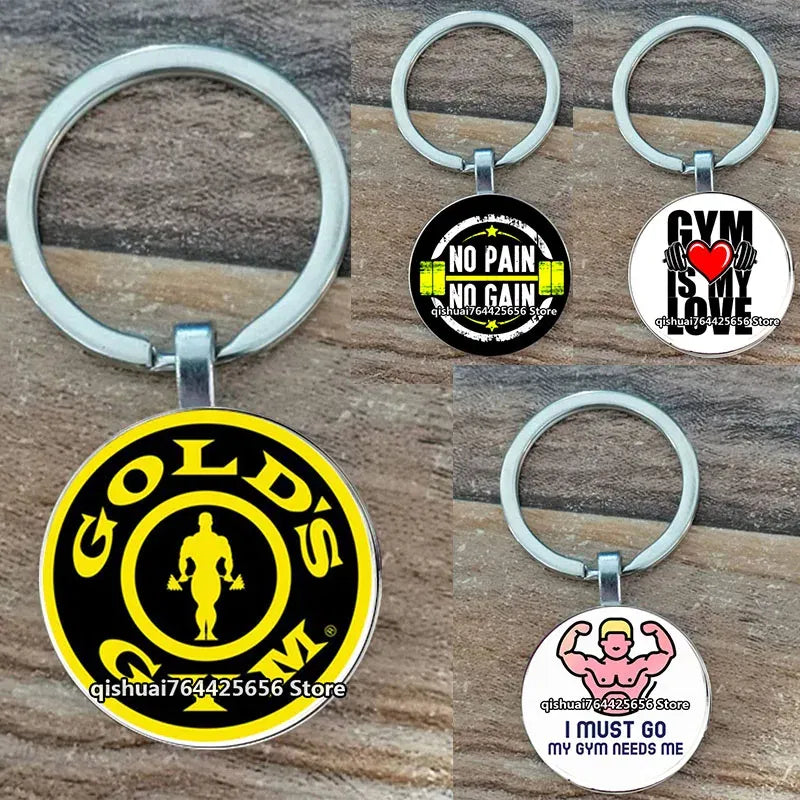 Color: Rose Red - Gym Keyring Keychain Suitable For Bodybuilding Athletes Heavy Men Boys Bodybuilding Sports Unisex Men Tactical Rock Keyring Keyc