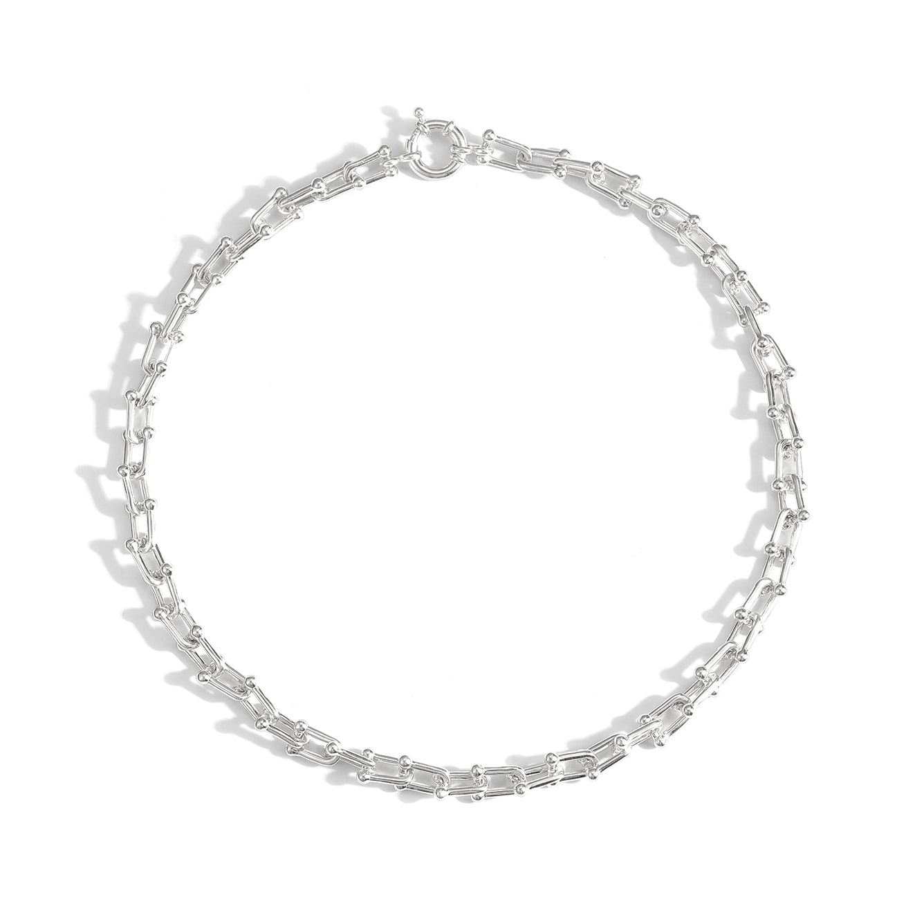 Classic Hollow Chain Fashion 925 Sterling Silver Necklace
