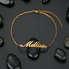 Metal Color: Black Zinc Plated, Length: 16cm, Main Stone Color: Silver - Atoztide Personalized Custom Name Bracelet for Women Men Stainless Steel 10mm Cuban Chain Nameplate Handmade Bangle Jewelry Gift
