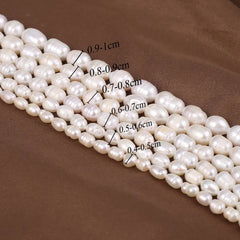 Color: WHITE, Item Diameter: 3mm - Rice Beads A Quality Natural Freshwater Pearls 5-6mm Loose Spacer Beads for Jewelry Making Supplies DIY Women Necklace Bracelet