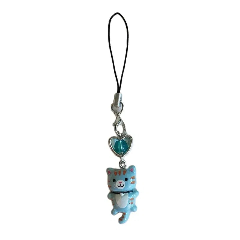 Color: #30 - Goth Y2K Phone Charm Pendant Kawaii-Key Chain For Bag Cute Accessory Women Guitar Strap Lanyard Beaded Keychain Pendant