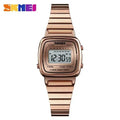 Color: BRONZE, Ships From: CHINA - SKMEI1901 Women Top brands Luxury 3Bar Waterproof Ladies Watches Small Dial Digital Watch Relogio Feminino  Fashion Sport Watch