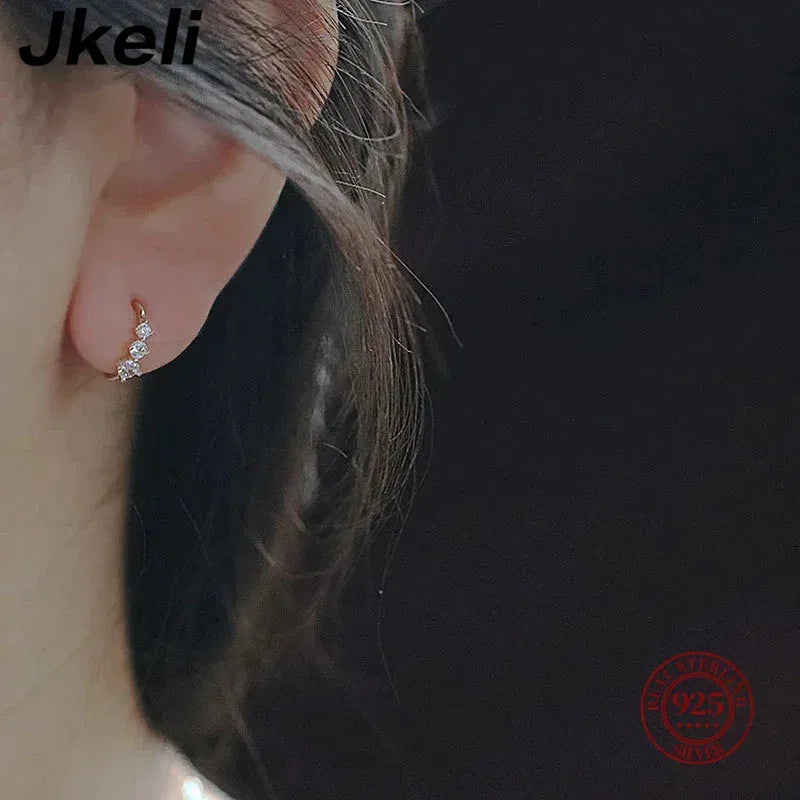Jkeli Read 100% أقراط من الفضة الإسترليني عيار 925 على شكل قطرة ماء للنساء، مجوهرات عصرية بسيطة على طراز Ins، هدايا حفلات أعياد الميلاد