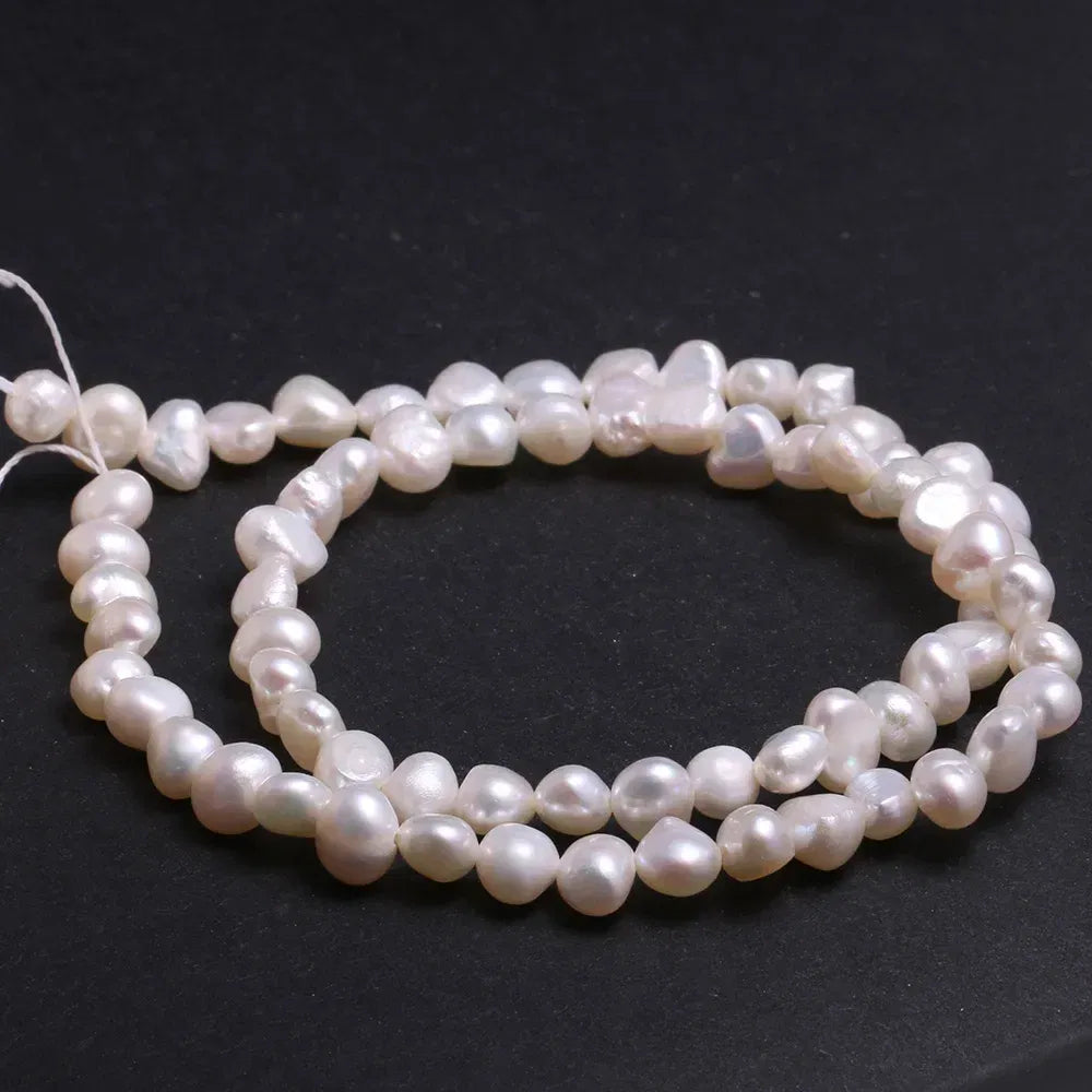 Color: Dark Red, Item Diameter: 21mm - Natural Freshwater Pearl Baroque White pink Irregular Beads for Jewelry Making DIY Earrings Bracelet Necklace Accessories