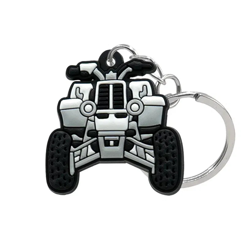Color: PURPLE - 1PCS PVC Key Ring 6 Colors of Car Shape Keychain charms Colorful Key Chain Key Holder Fit Little Boy Gift Kids Toys