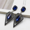 Retro Exaggerated Triangle Pendant Earrings