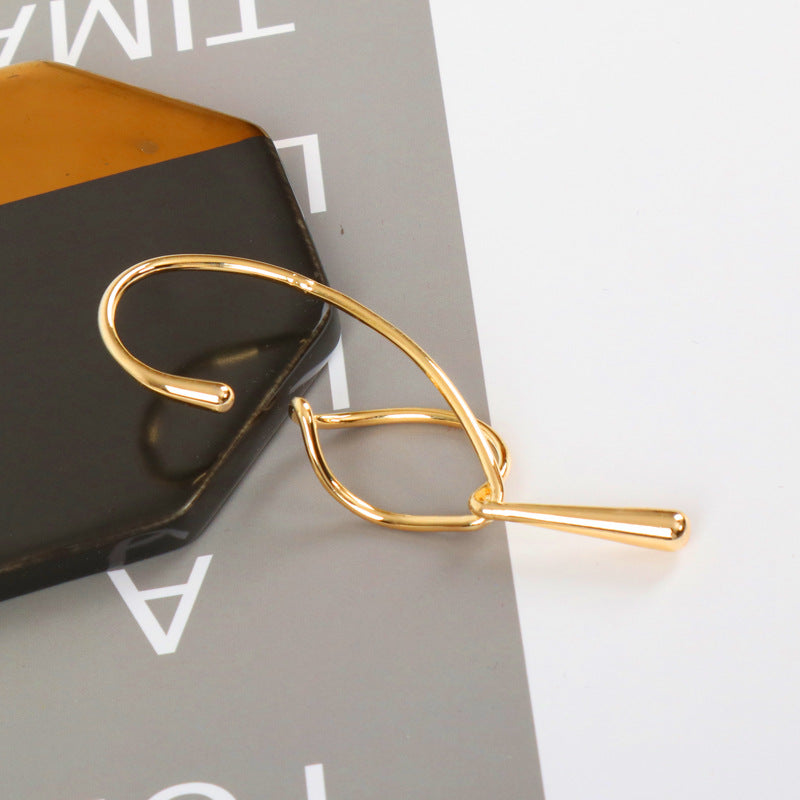 New Fashion Gold Metal Ear Cuff Earrings Without Piercing Geometric Cartilage Earrings Jewelry