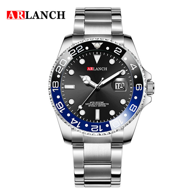 Luxury Mens Watches Stainless Steel Business Waterproof Date Quartz Watch Men Fashion Luminous Sport Clock Relogio Masculino