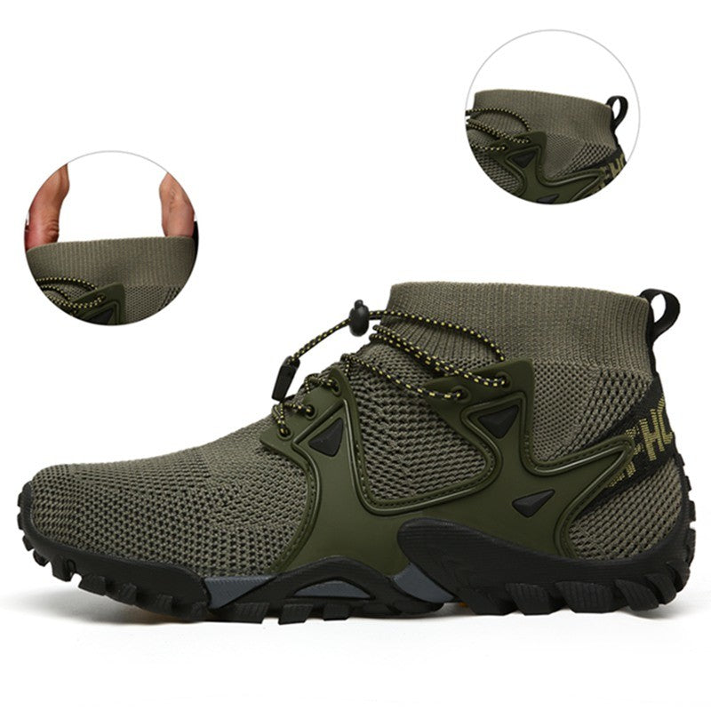 New Mesh Breathable Hiking Shoes Size 36-47 Mens Sneakers Outdoor Trail Trekking Mountain Climbing Sports Shoes For Male Summer