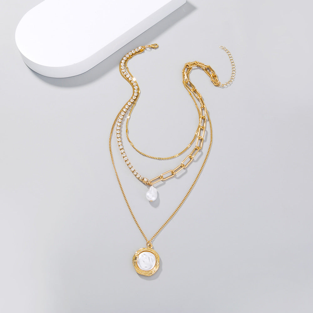 Personalized Design Lattice Chain Stitching Necklace