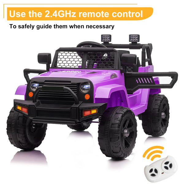 LEADZM Dual Drive 12V 4.5A.h with 2.4G Remote Control Jeep Black