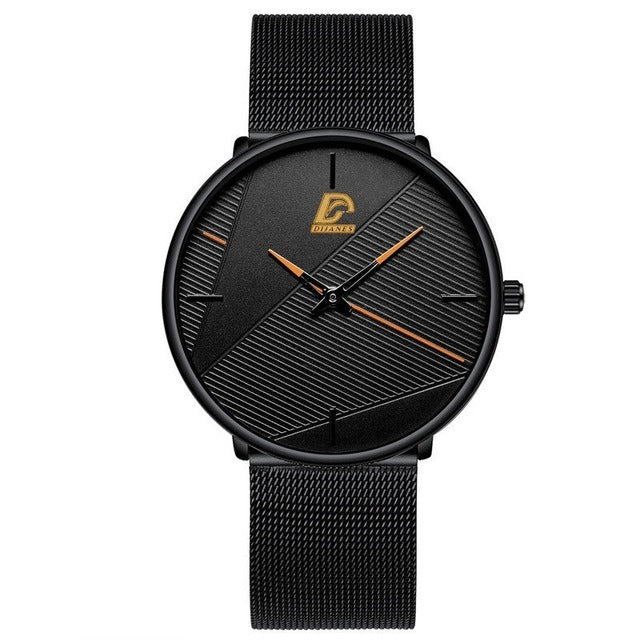 reloj hombre Watches Mens 2023 Minimalist Men's Fashion Ultra-thin Watch Simple Men Business Quartz Wristwatch relogio masculino