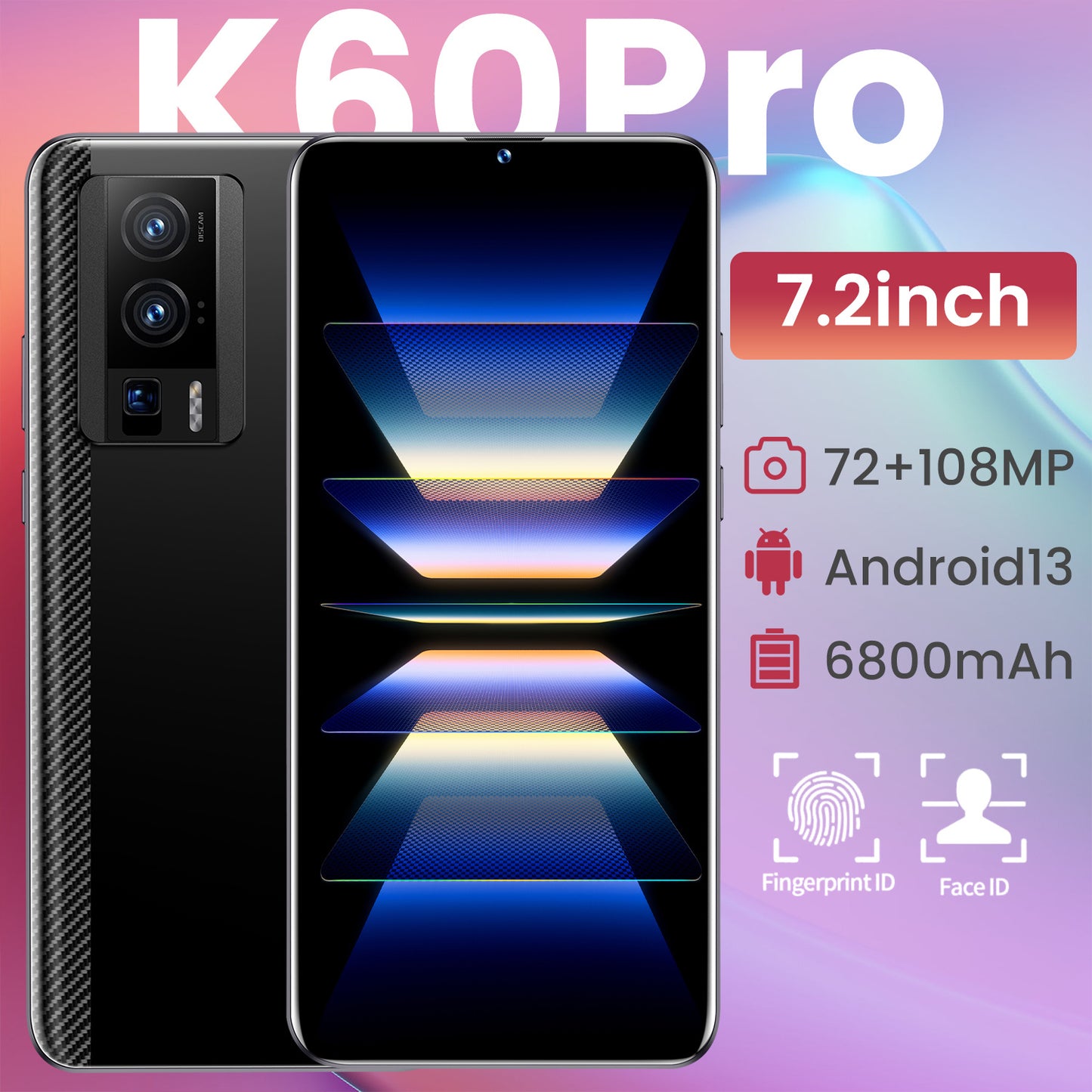 Wholesale Brand New Smart Mobile Phone K60PRO Dual Nano SIM Android Version Ready In Stock