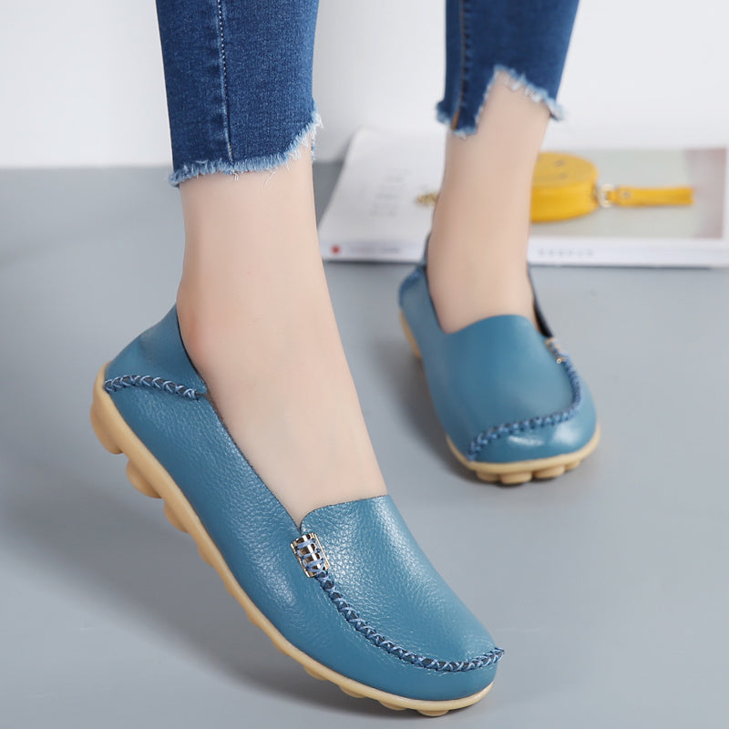 Women Loafers Sheos Ballet Flats Ladies Shoes Genuine Leather Female Spring Moccasins Casual Ballerina Shoes Women Sneakers