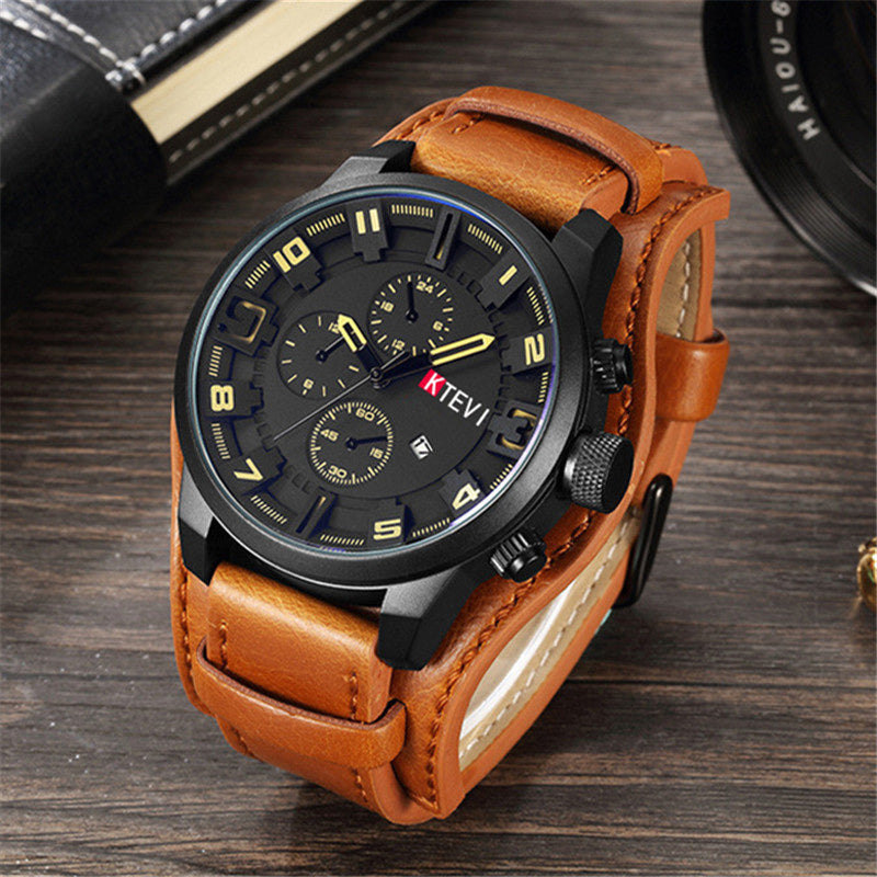 Luxury Mens Sports Watches Fashion Casual Business Quartz Watch Date Waterproof Wristwatch Relogio Masculino