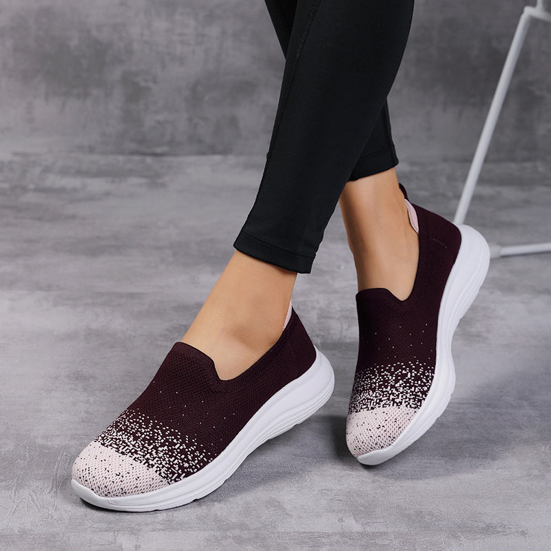 Summer Women Mesh Sneakers Breathable Casual Shoes Women Slip On Loafers Lightweight Womens Flats Vulcanized Shoes Zapatos Mujer