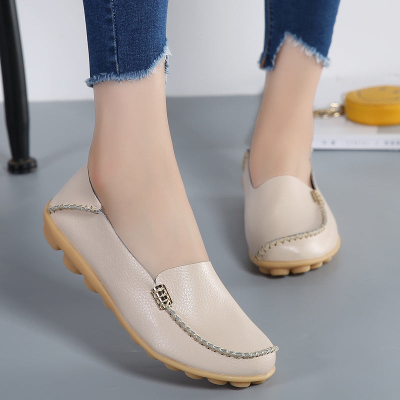 Women Loafers Sheos Ballet Flats Ladies Shoes Genuine Leather Female Spring Moccasins Casual Ballerina Shoes Women Sneakers