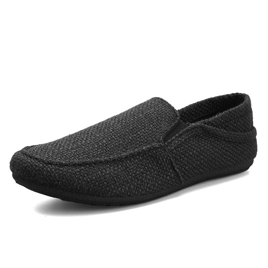 New Loafers Men Breathable Casual Shoes Classic Linen Slip On Sneakers Male Summer Cheap Driving Shoes For Men Wide 2022